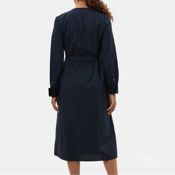 Theory lightweight shirt dress in Navy - Picture 2 of 4